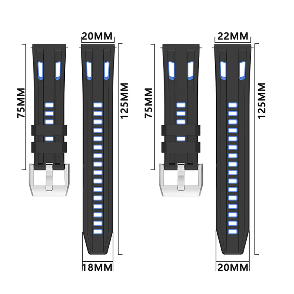 Cinturino da 22 mm per accessori Smartwatch C20 Pro cinturino di ricambio cinturino per cinturino sportivo in silicone C20 Pro