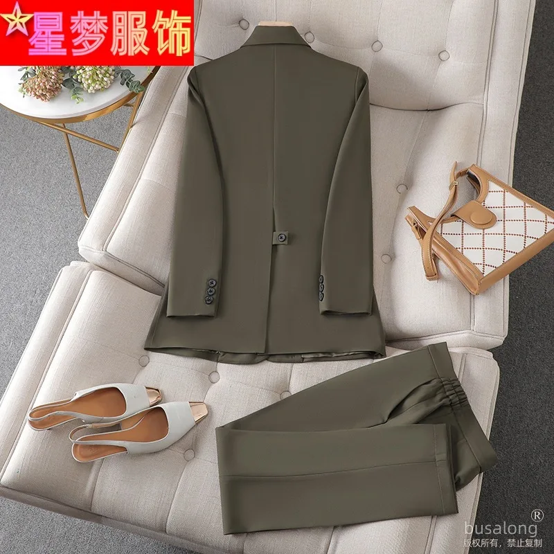 Autumn and Winter Long Sleeves Business Wear Suit Graceful and Fashionable Formal Suit Jacket Business Manager Work Clothes Fema