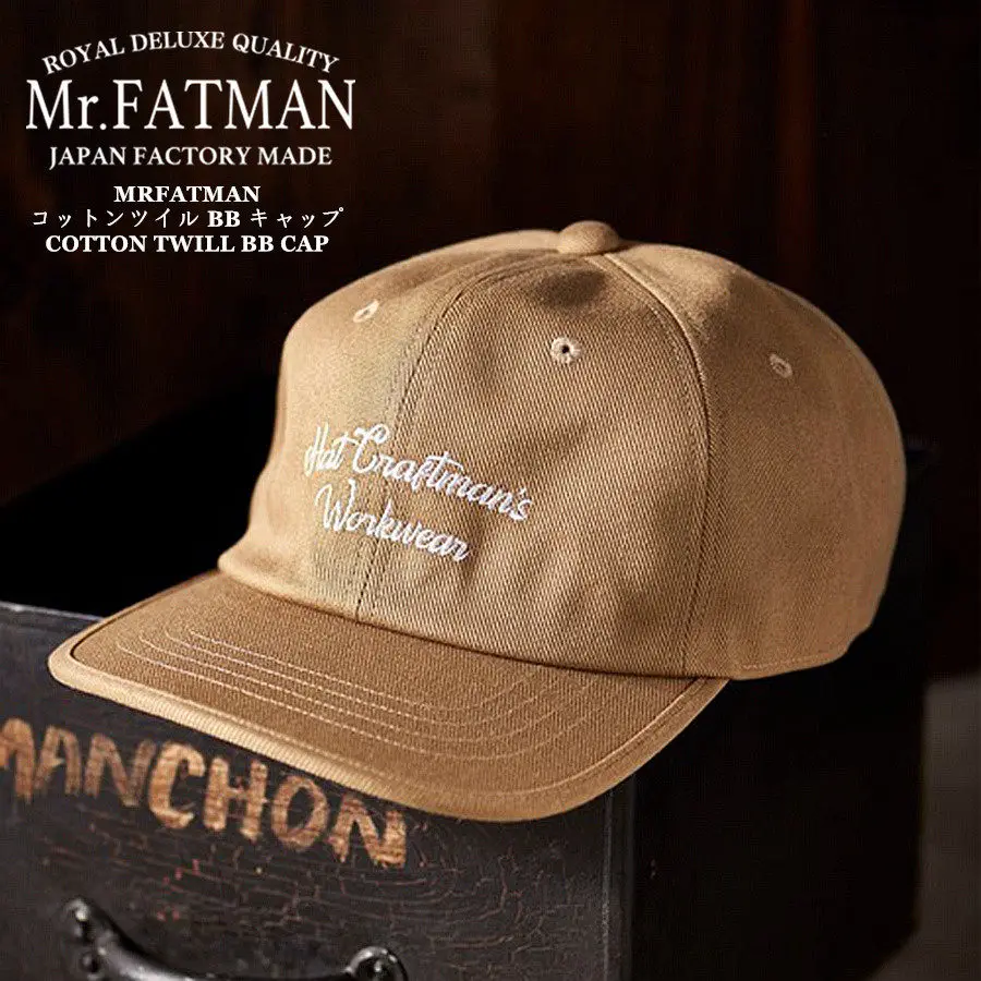

Mr. FATMAN cotton twill embroidered baseball cap classic 4 colors