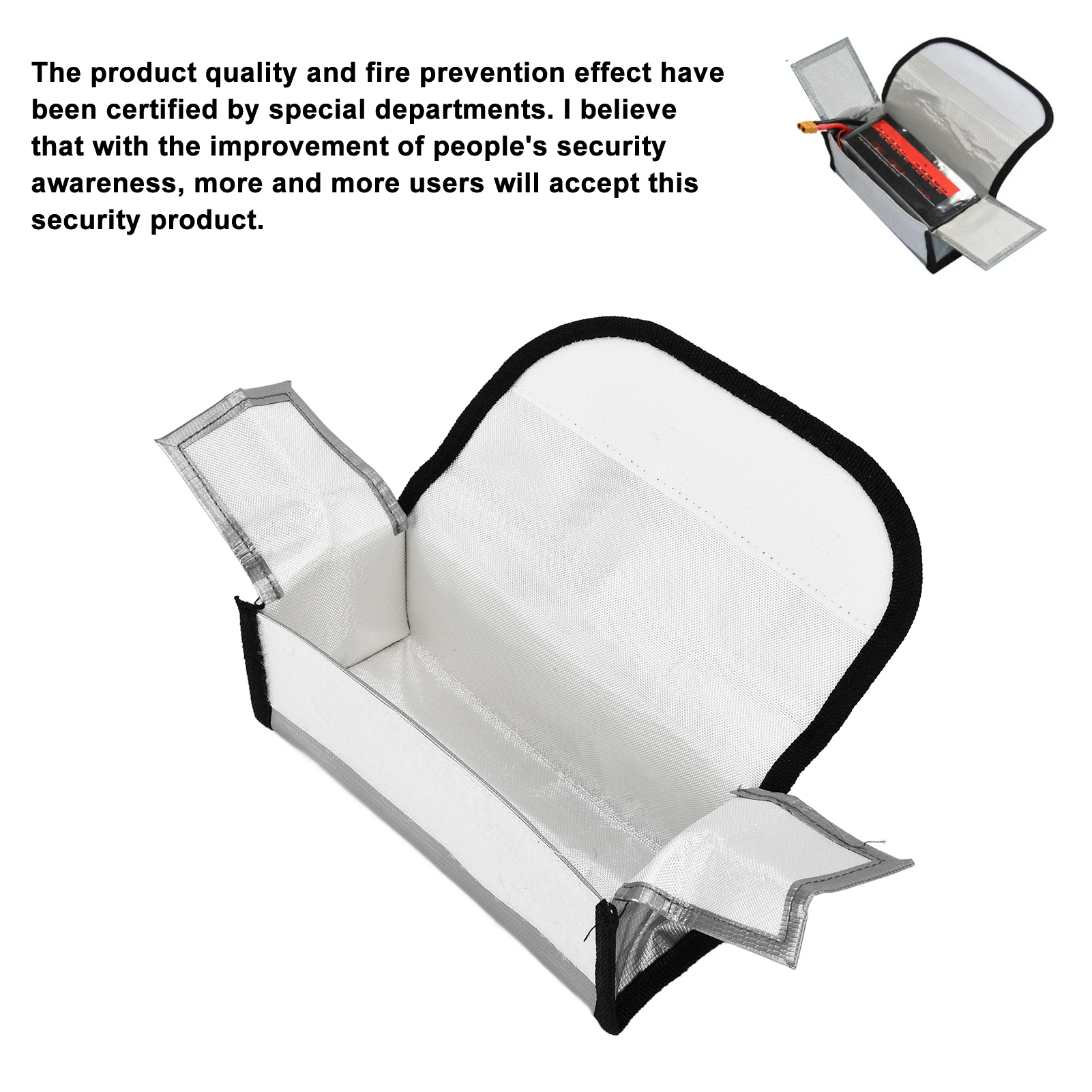 

Battery Guard Safe Bag Fireproof Explosion Proof High Temperature Resistance for Home Workshop Battery Safe Bag