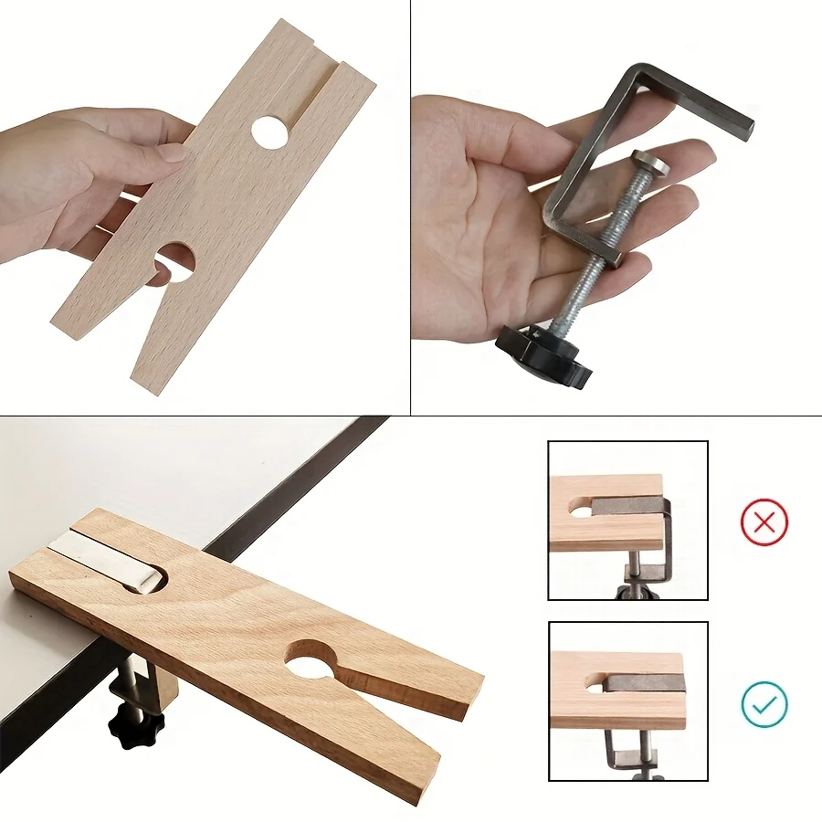 เครื่องประดับปรับเลื่อยกรอบ V-Groove คลิปสีดํา Handle ชุดเครื่องมือสําหรับตัดความแม่นยํา DIY ไม้และเครื่องประดับ Crafting เครื่องมือ