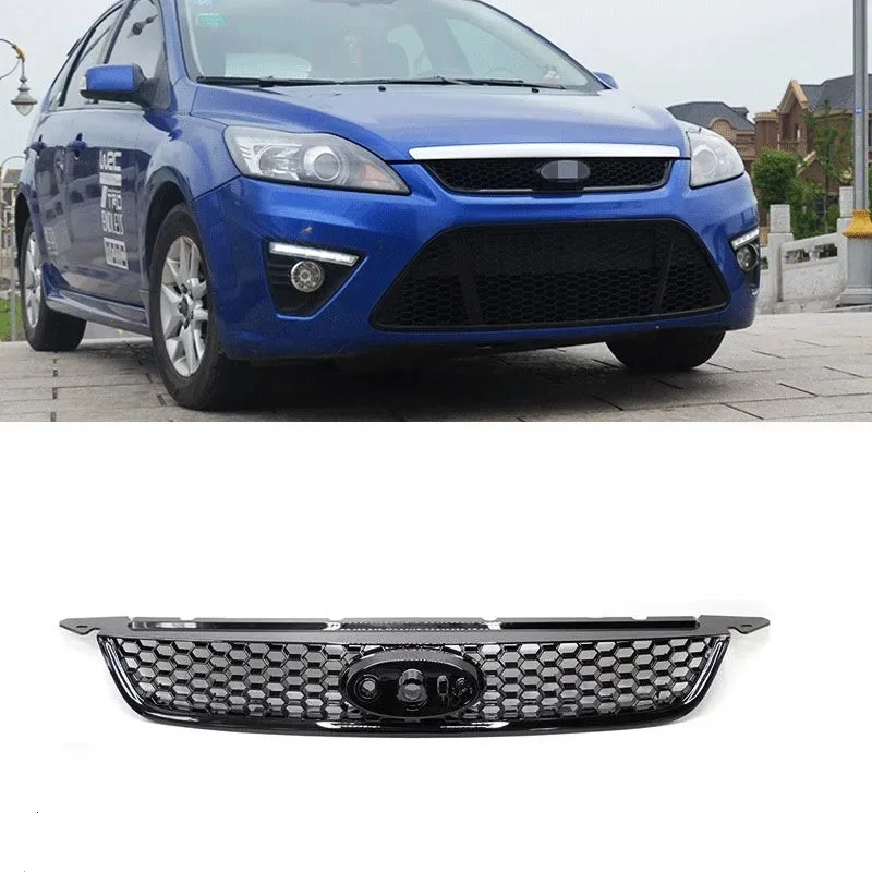 Front bumper honeycomb grill For Ford Focus 2009-2013