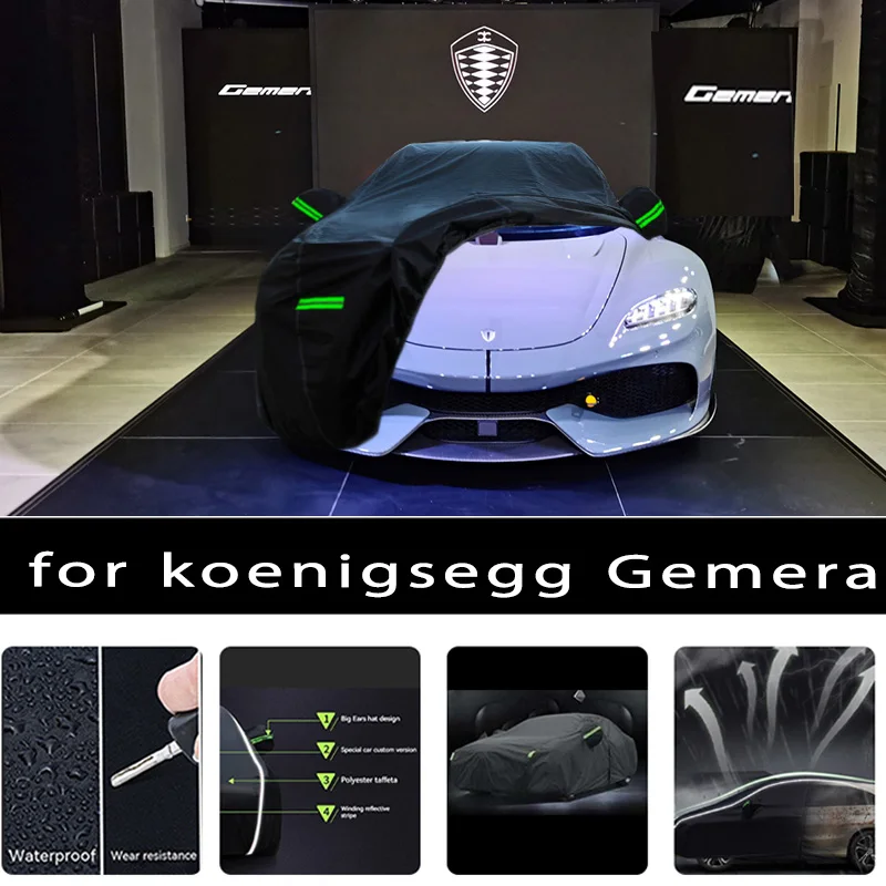 

For Koenigsegg Gemera Outdoor Protection Full Car Covers Snow Cover Sunshade Waterproof Dustproof Exterior Car accessories