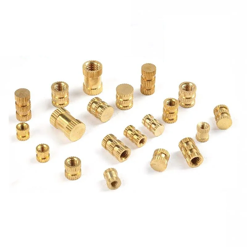 UNC/BSW Brass Knurl Insert Nut Thread Embedded Nutsert Through/Blind Hole Hot Melt Heat Injection Molding 3D Print