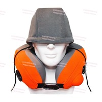 U-shaped inflatable electric massage pillow travel portable car home care cervical spine massager