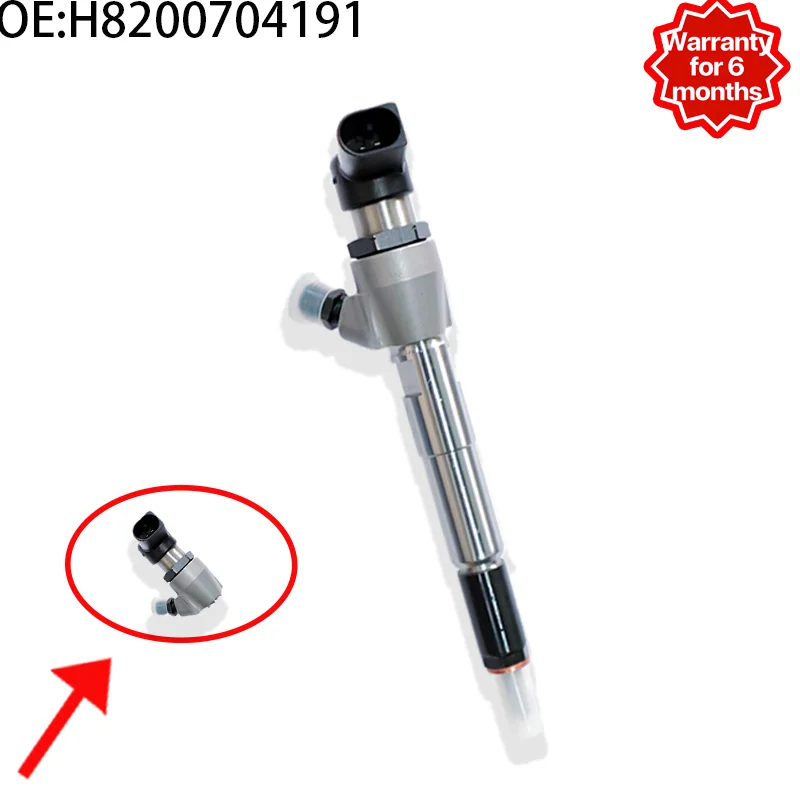 Inyector Diesel H8200704191 166008052R 8200903034 Compatible con Motores Renault Nissan Dacia 1.5 dCi K9K Intercambiable