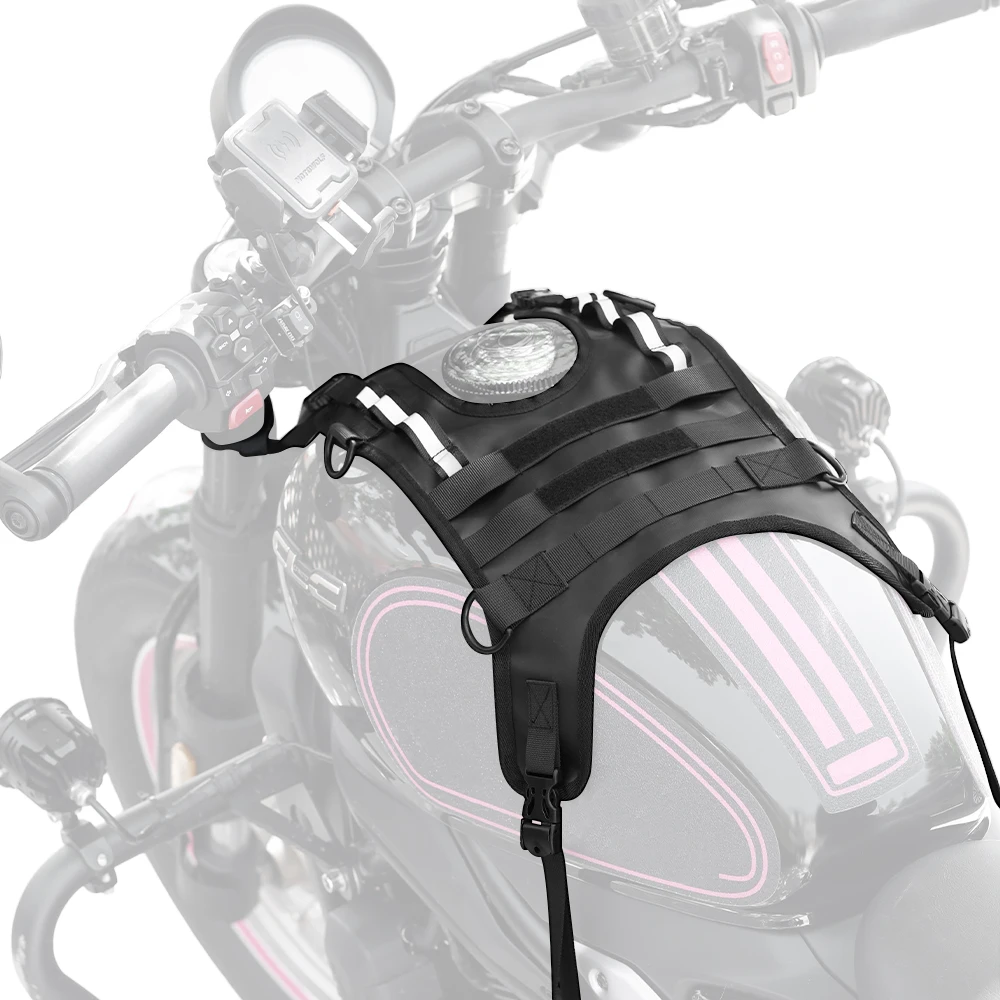 

Универсальное крепление для мотоцикла и накладка на бак — подходит для всех мотосумок, аксессуар для расширения пространства для хранения на топливном баке