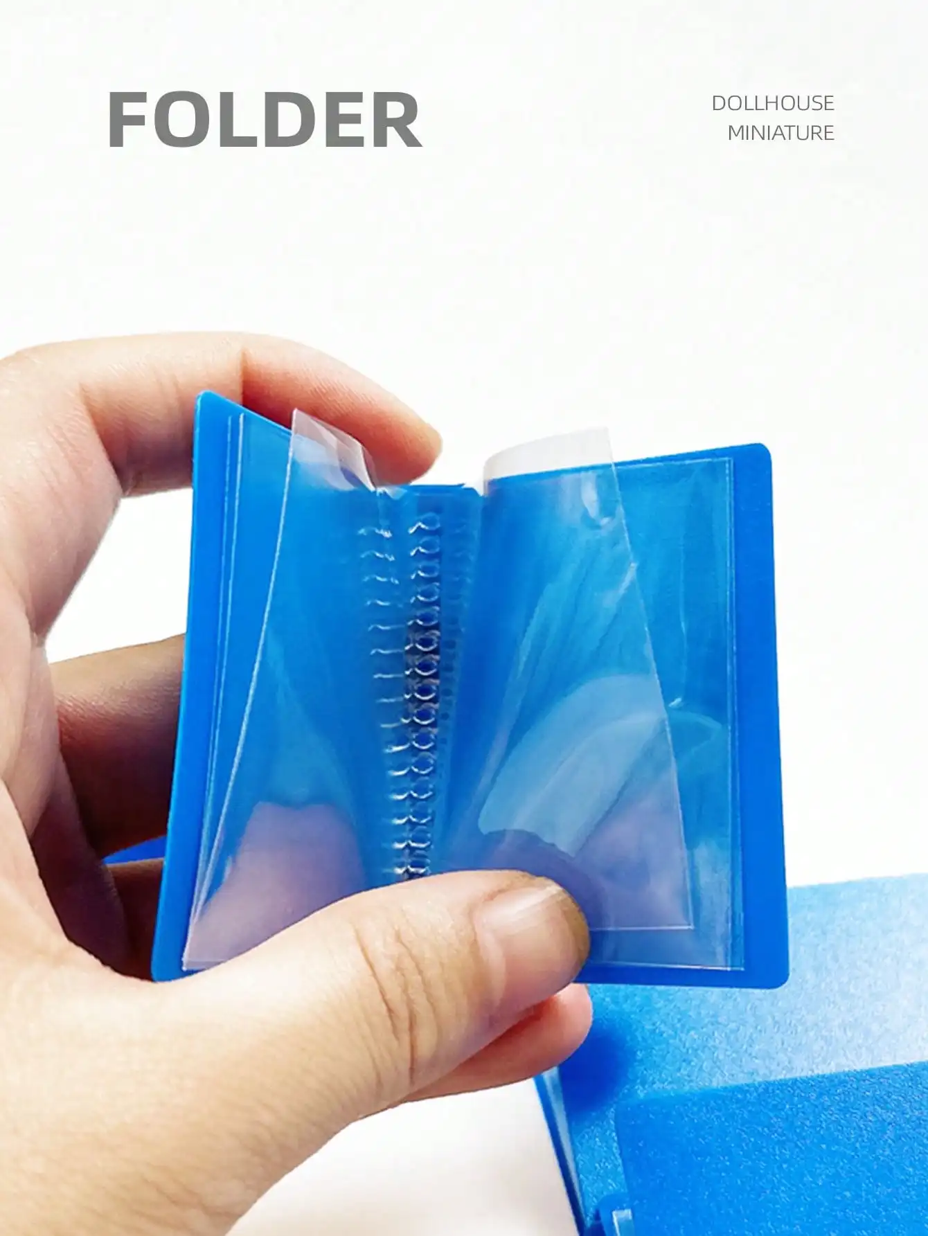 1 set  Scale Miniature File Folder for Dollhouse: 1/12 Mini Simulation Office Supplies, Study Scene Desktop Decor Model