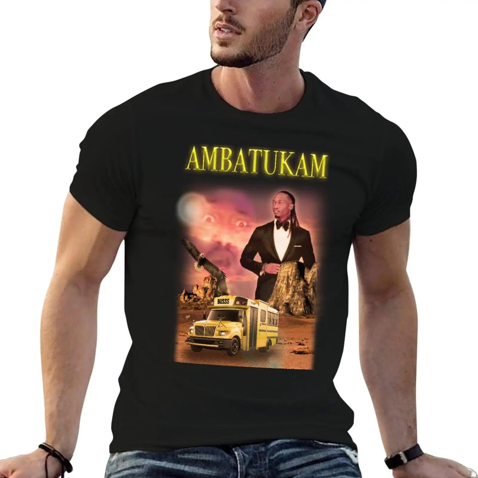 

Ambatukam Dreamybull Buss desert T-Shirt funny t shirts cotton man t shirt designer t shirt for man T-Shirt