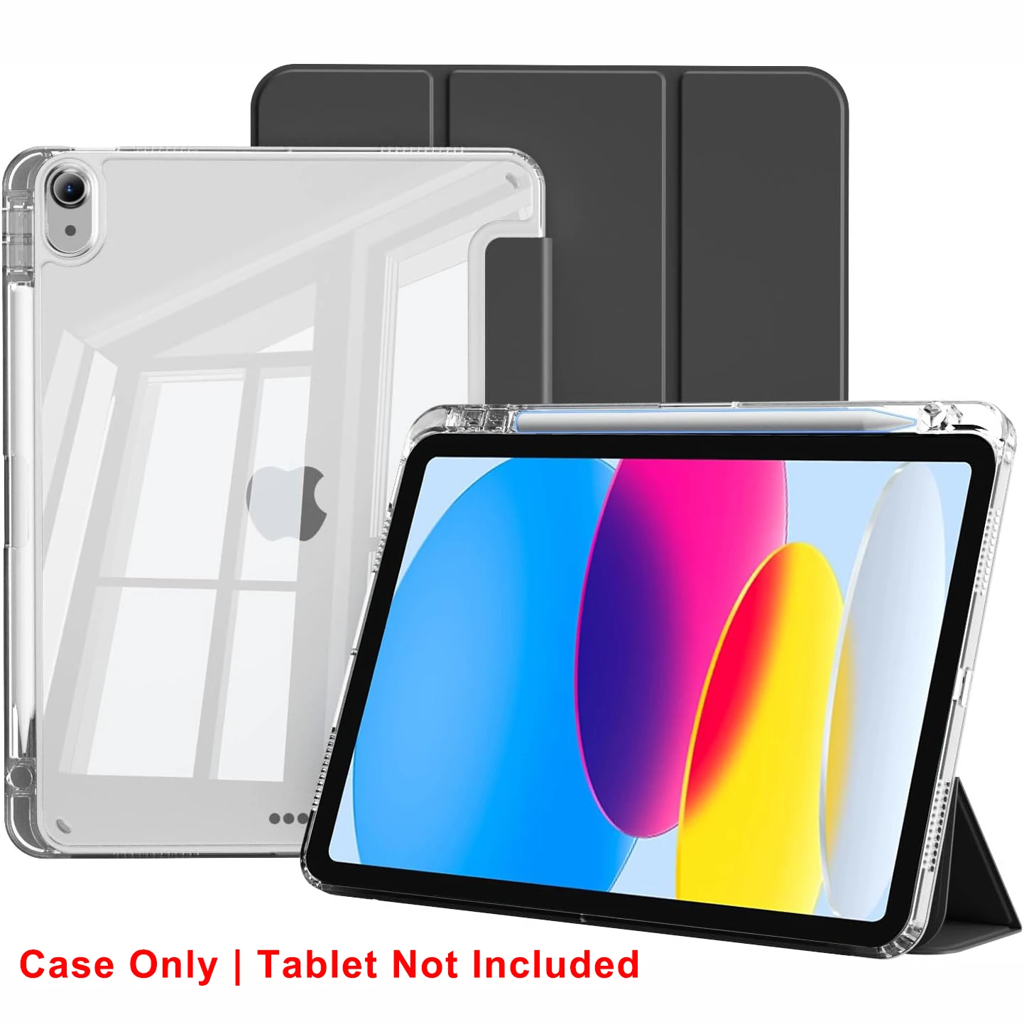 

Clear Crystal Tablet Case With Pen Slot For iPad 10th 11th Gen 2025 7/8/9 10.2'' Air 4 5 6 7 11 Air 2 9.7 Pro 11 Mini 6 7