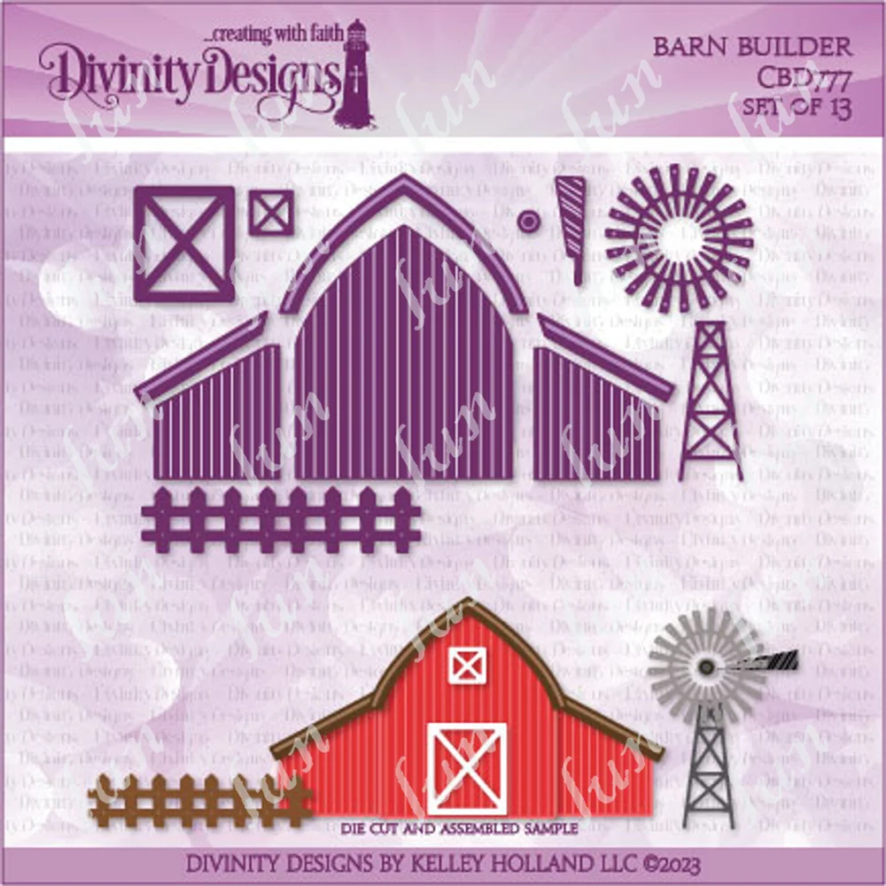 New Barn Builder Metal Cut Dies Scrapbooking Photo Album Decoration Embossing Paper Cards Diy Handmade Stencils Template