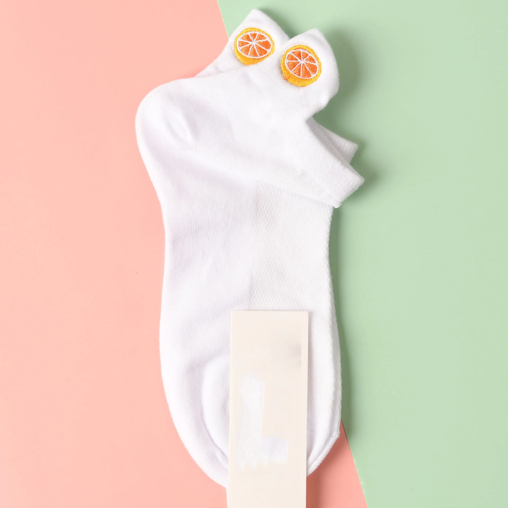 Chaussettes pour femmes, nouvelle collection, Kawaii, broderie de fruits, mignonnes filles, bateau, Harajuku, mode, ananas, avocat