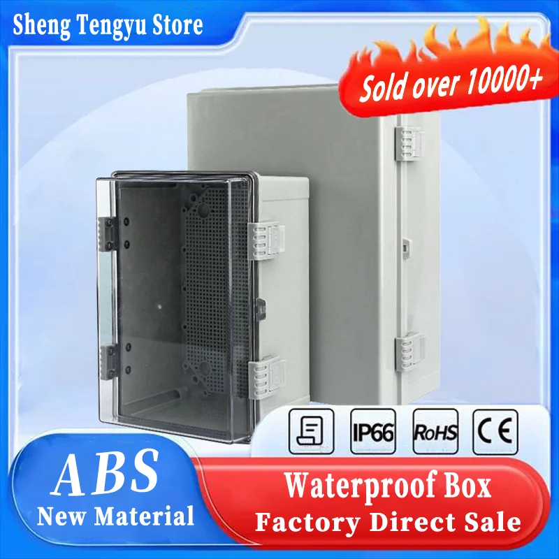 Ip66 Abs Pc Hinged Plastic Enclosure Waterproof Power Electrical Junction Box Waterproof Outdoor Plastic Box Distribution Box