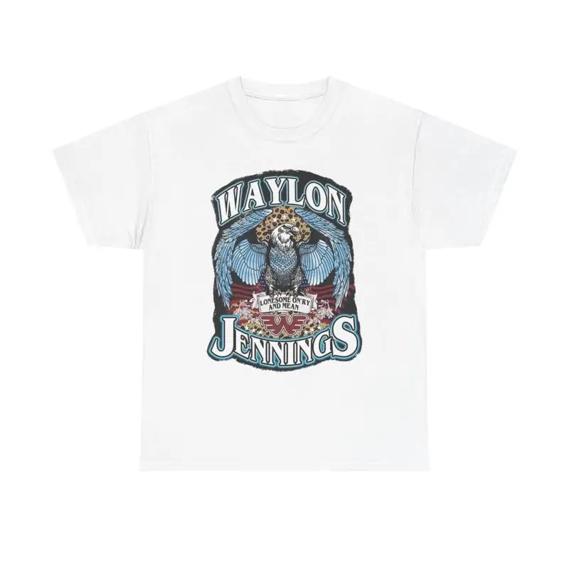 

Waylon Jennings T Shirt Vintage Country Heavy Cotton