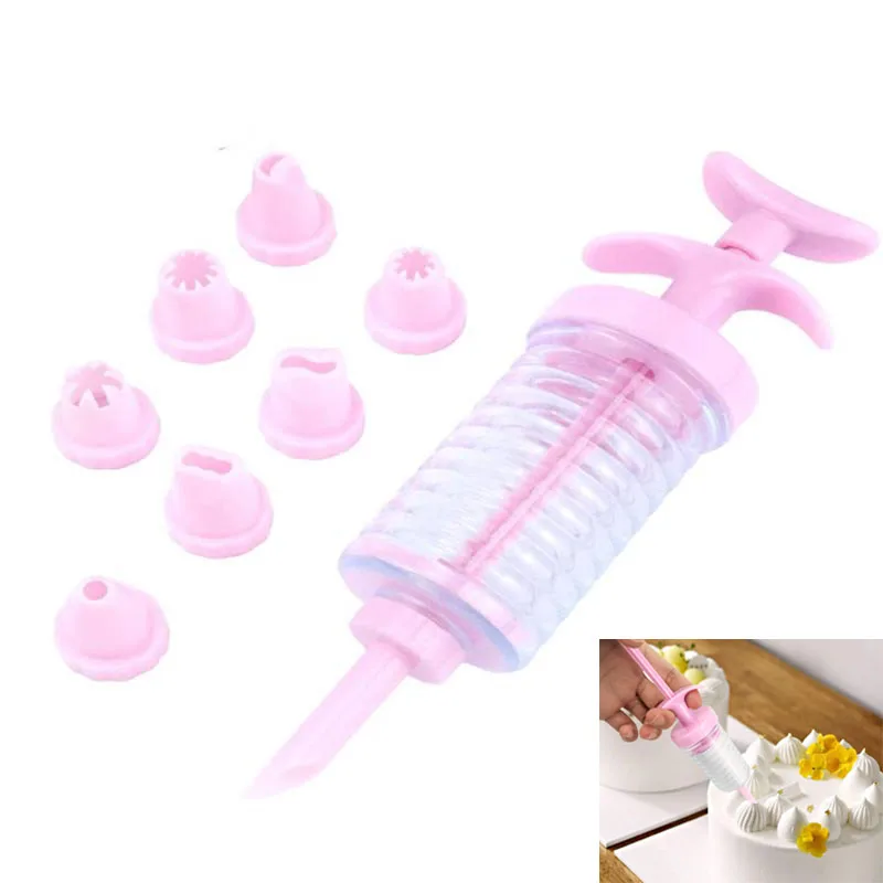 Donut Filling Injector Nozzles Piping Syringe Kit Dessert Decorator Cupcake Icing Dispenser for Frosting Cookies Cake Decorating