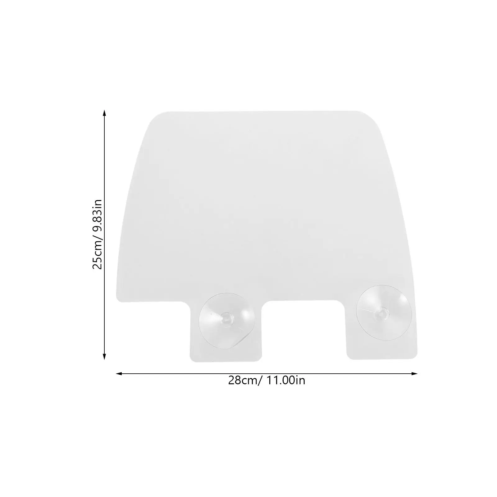 6Pcs Kitchen Sink Splash Protector Plastic Splash Guard for Sink Resistant Suction Cup Installation Space Saving view 3