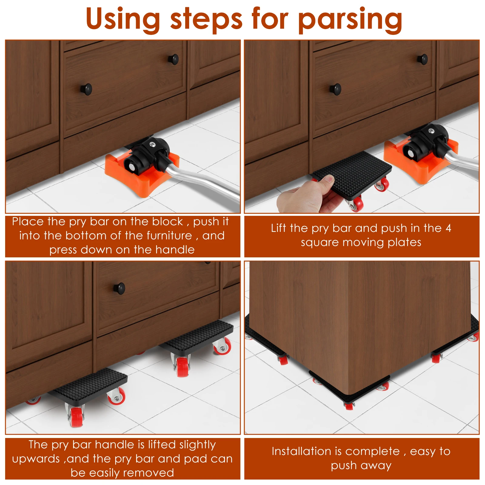 رافع أثاث للخدمة الشاقة ، أداة نقل ، مجموعة أسطوانات المحرك ، جهاز متحرك ، مساعد رفع ، دوللي موفر للعمالة ، 9 * ، 5 * #6