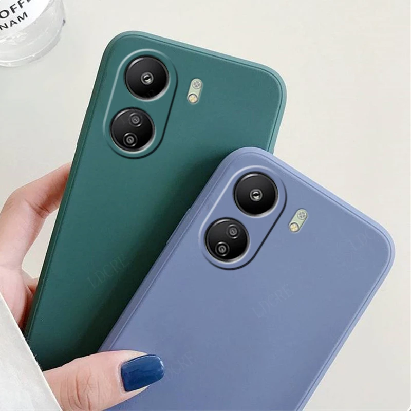 لغطاء Xiaomi Poco X7 Pro حافظة Poco X7 Pro Capas ممتص للصدمات من السيليكون السائل الأصلي مقاوم للصدمات ناعم من البولي يوريثان Fundas Poco X7 Pro