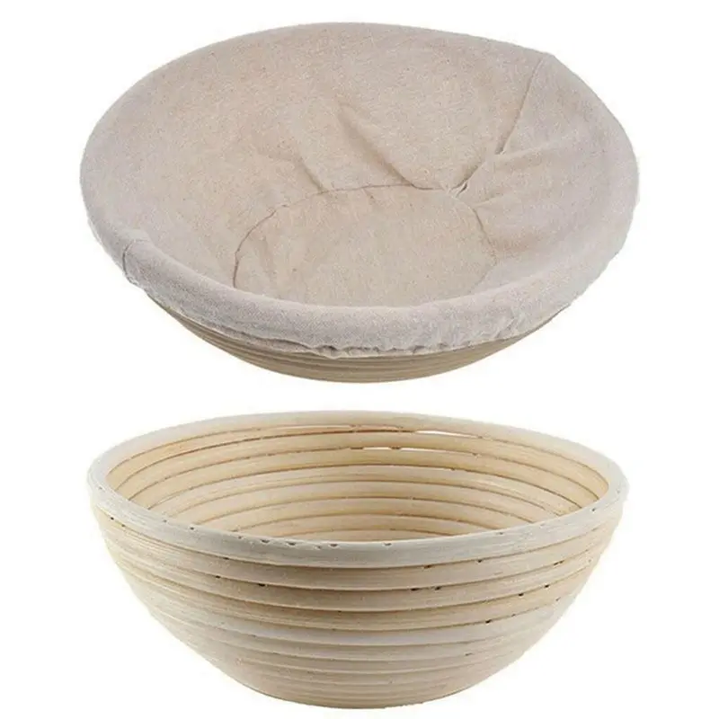 ABNQ Round Rattan Bread Fermentation Basket Drying Storage Fermentation Basket Bread Fermentation Basket