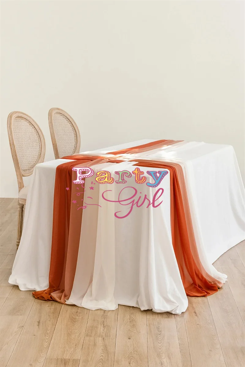 

8pcs Set Weave Wedding Table Runner for Reception Tablecloth Runners Event Party Banquet Decoration