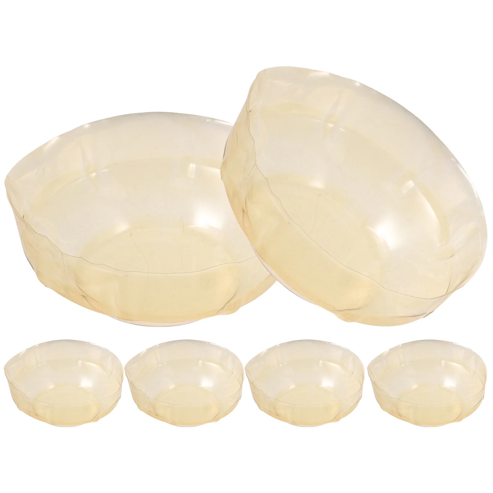 6pcs Alarm Dust Plate Durable Plastic Smoke Sensor Protector Easy Install Decorative Cover For Kitchen Fire Alarms