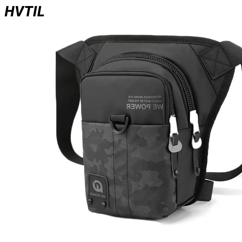 HVTIL Multifunctional Hip Belt Leg Waist Bag Men Outdoor Sports Cycling Fishing Fanny Packs Luxury One Shoulder Crossbody Pouch