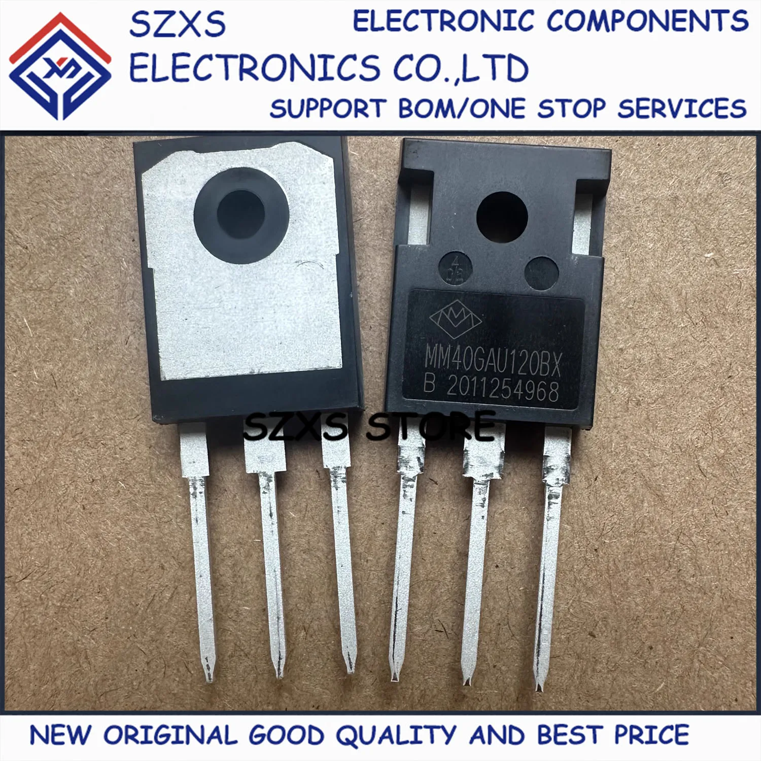 

New Original 10Pcs MM40GAU120BX TO-247 1200V 40A Powerful IGBT Transistor In Stock Electronic Components Good Quality