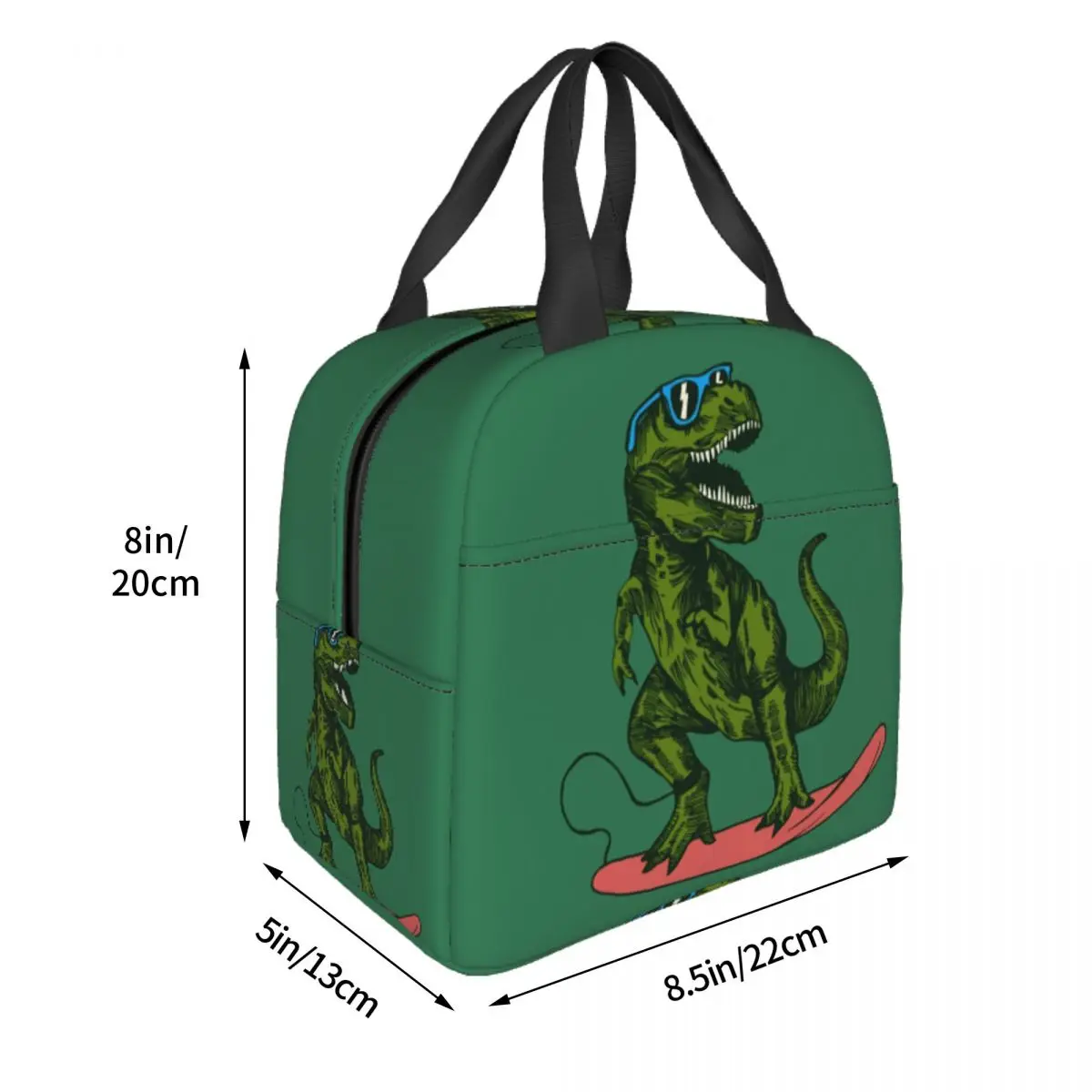 Cartoon Dinosaur Insulated Lunch Bag For Women Leakproof Thermal Cooler Lunch Tote Box For Kids School Children Food Bags