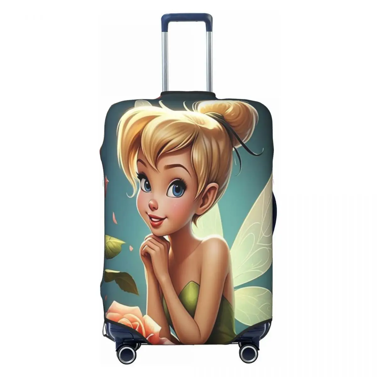 

Custom Tinker Bell Cartoon Luggage Cover Elastic Travel Suitcase Protective Covers Suit For 18-32 inch