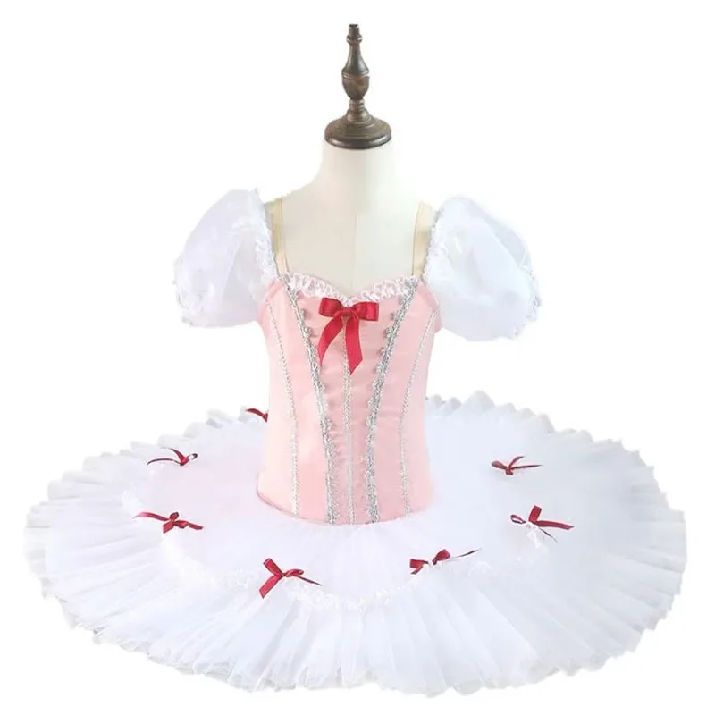 

White Professional Ballet Tutu Child Kids Girls Adulto Pancake Tutu Multicolor Classical Ballet Costumes Ballerina Dress