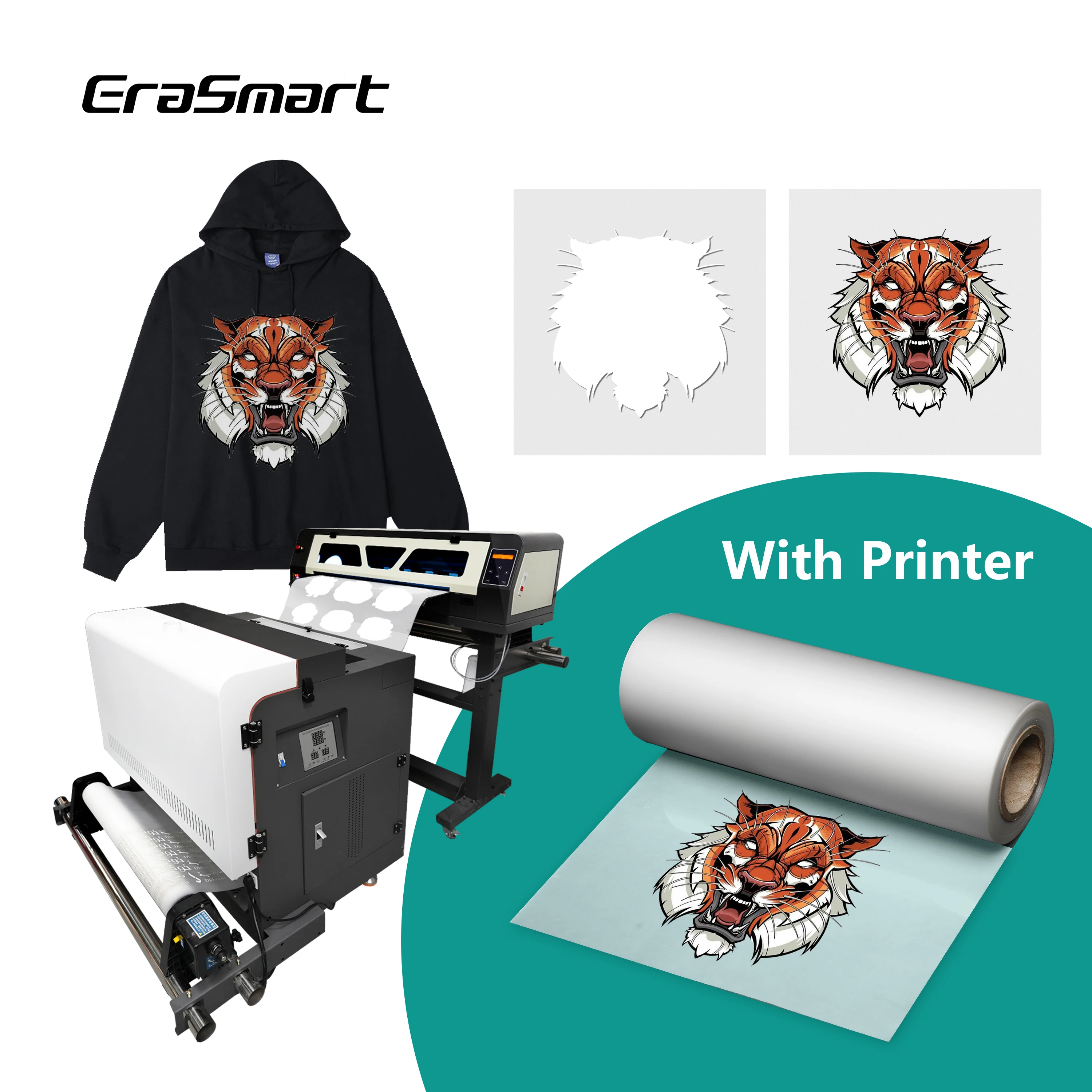 Erasmart dtf pet film wärme übertragungs papier 30cm 20 cm dtf drucker film blätter einseitig doppelseitiger druck a3 a4 dtf film