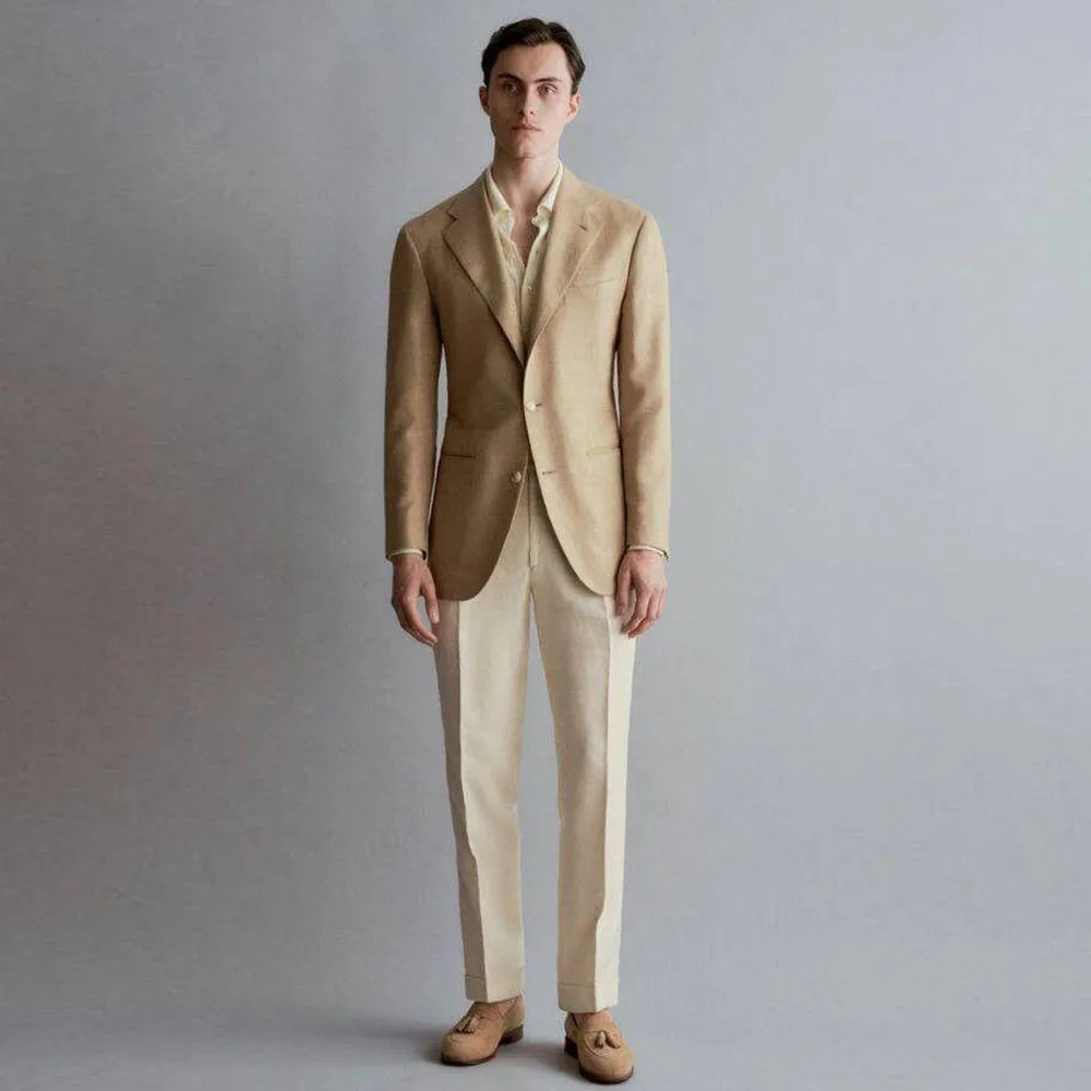 

Fashion Men Suits High Quality 2 Pieces Jacket Pant Single Breasted Formal Occasion Male Clothing Fashion Classic 2025 Stylish
