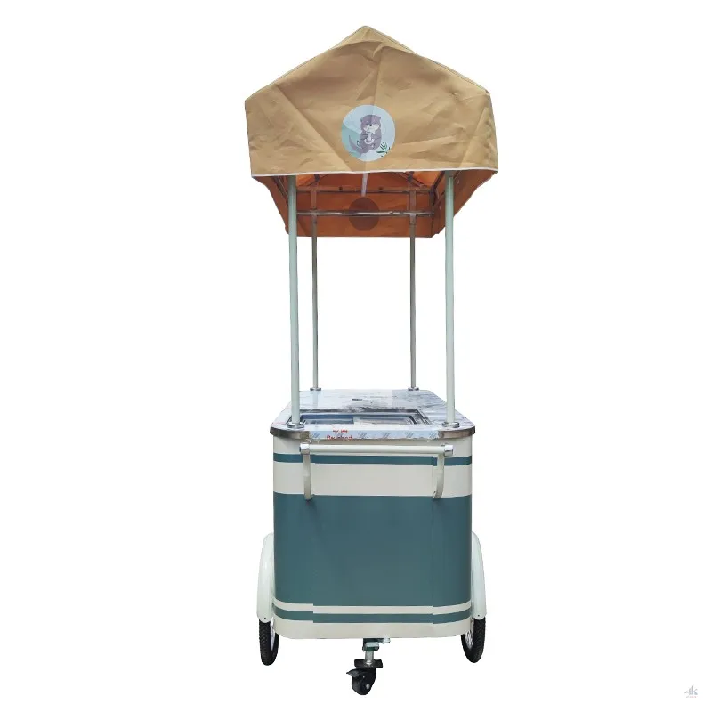 Folding food trailer 2022 China Xinjie mobile fast food truck van ice cream truck
