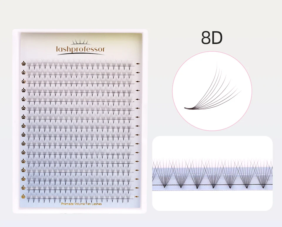 Lashprofessor 30D Vorgefertigter Volumenfächer 5D 6D 8D 10D 12D Einzelwimpern Dünne, spitze Basis Vorgefertigte russische Volumen-Wimpernverlängerungen – Detail 14