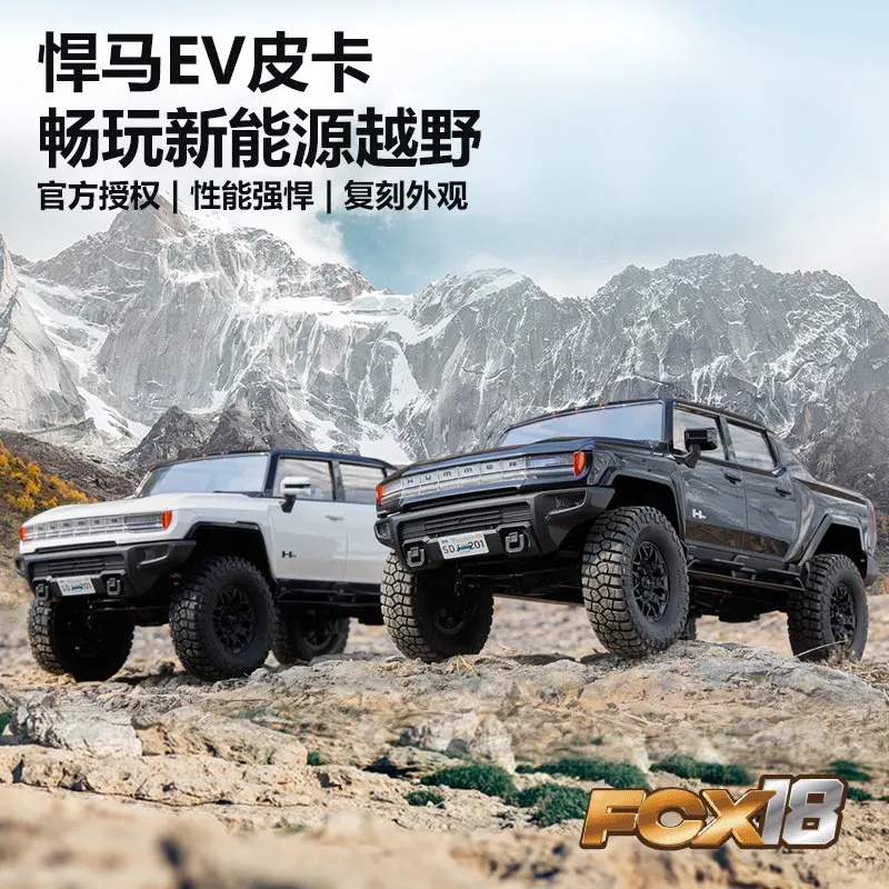 

FMS FCX18 Hummer EV Electric RC 4WD Off-Road Climbing Vehicle 1/18 Scale Two Speed Portal Axle Remote Control Model Car