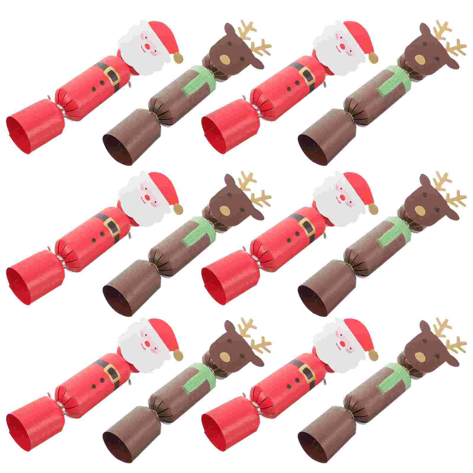 20 Pcs Christmas Treats Boxes Gift The Candy Container Make Your Own Crackers Colorful Paper Storage Cases