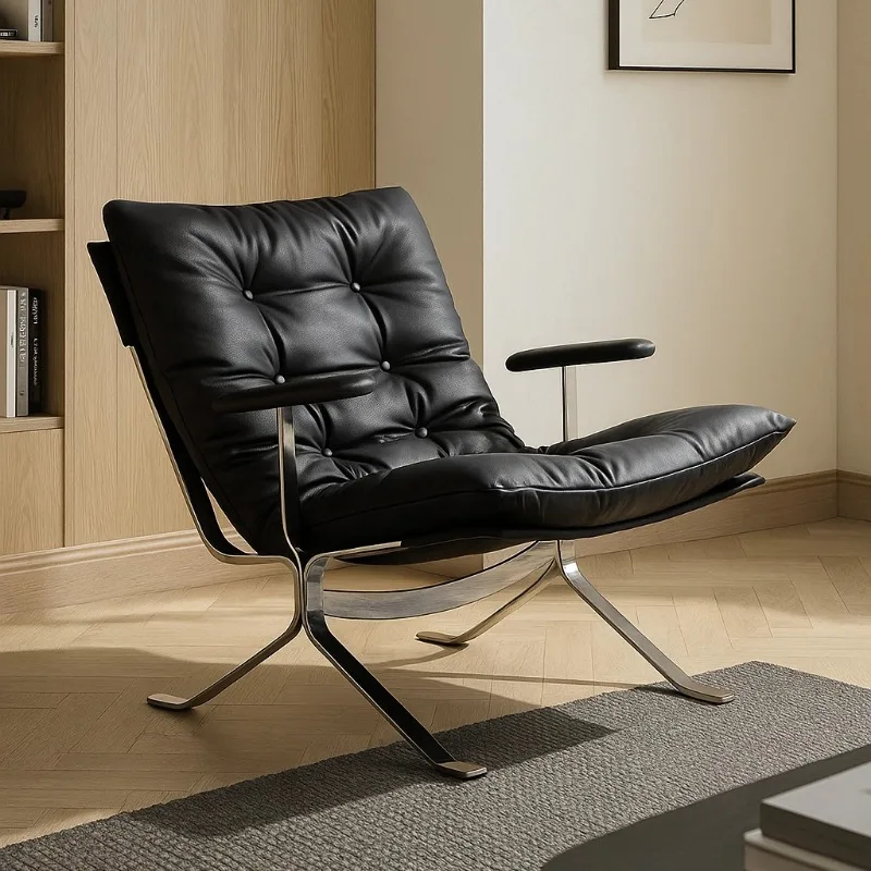 

Leather Balcony Living Room Chairs Kneeling Computer Makeup Tumbonas Living Room Chairs Modern Throne Sillones Home Furniture