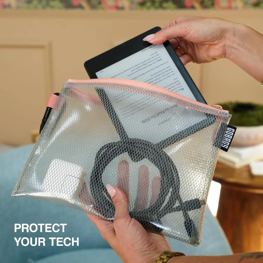 Bolsa transparente con cremallera de varios tamaños para producción aérea, paquete de 4, organizador de cables y bolsa de equipo de viaje para accesorios de cámaras electrónicas, herramienta Po