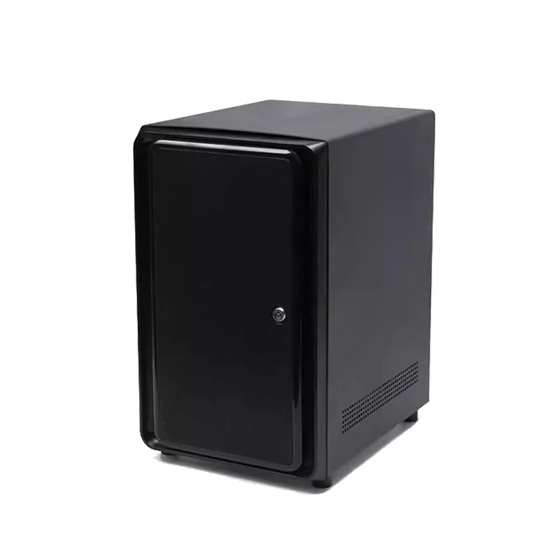 8-Bay Hot Swap NAS Storage Case, Mini-ITX Tower Chassis Compatible with SAS SATA HDD, Home Private Cloud Server Housing