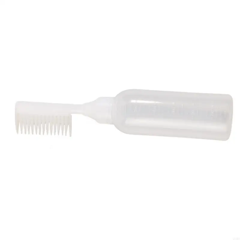 U0DE – bouteille applicateur peigne à bouteille à presser pour coloration des cheveux, échelle graduée