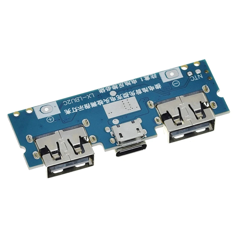 Micro/Type-C USB 5V 2.4A Dual USB 18650 Boost Battery Charger Board Mobile Power Bank Accessories For Phone DIY
