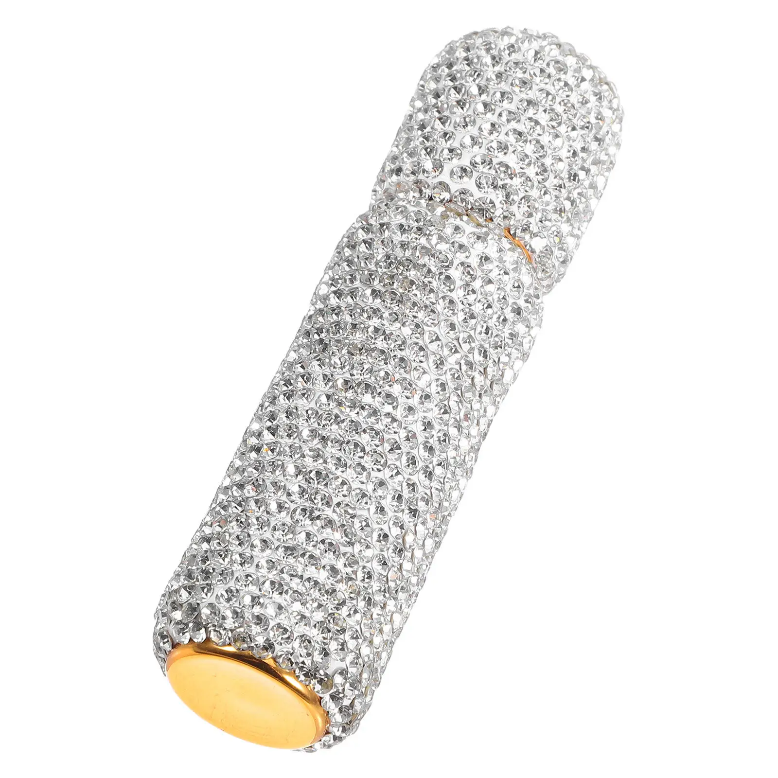 Rhinestone Essential Oil Roller Bottle 10Ml Empty Refillable Uv Protective Portable Mini Perfume Container for Travel Yoga