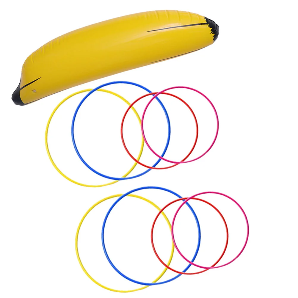 

Ring Toss Hoop Game Inflatable Banana Big Toy Stage Photo Props Single Party Decoration Beach Plastic