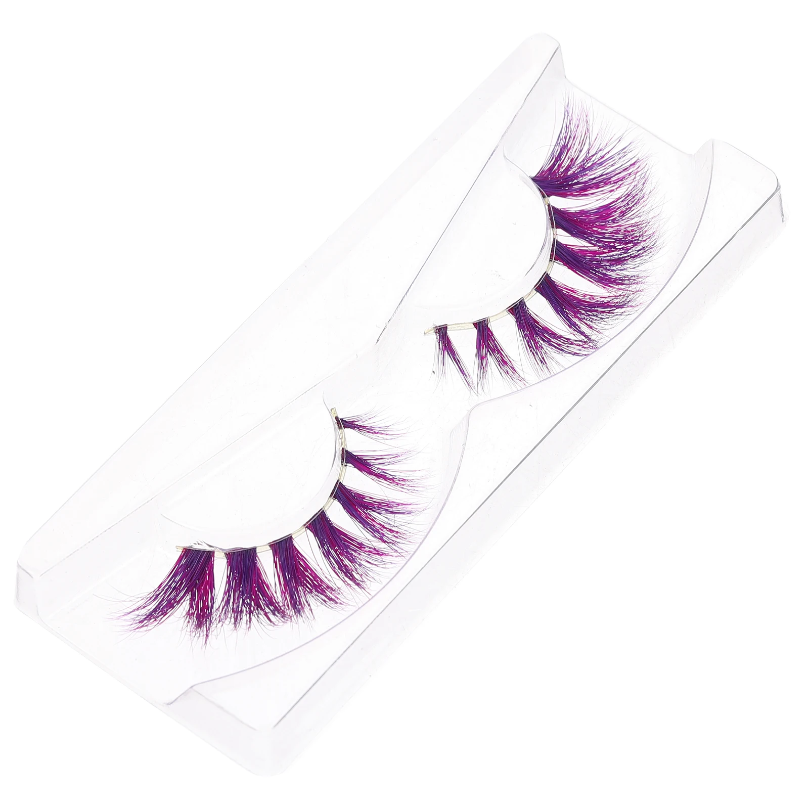 

1Pair Color Lashes False Eyelashes Extensions Natural Look Fake Eyelash Clusters Party Daily Wear Eyelash Extension