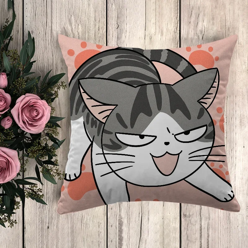 Anime Pillow Cat Chi's Sweet Home Decorative Cushions Cover for Sofa Car Decoration Pilow Cases Pillowcases Pillowcase