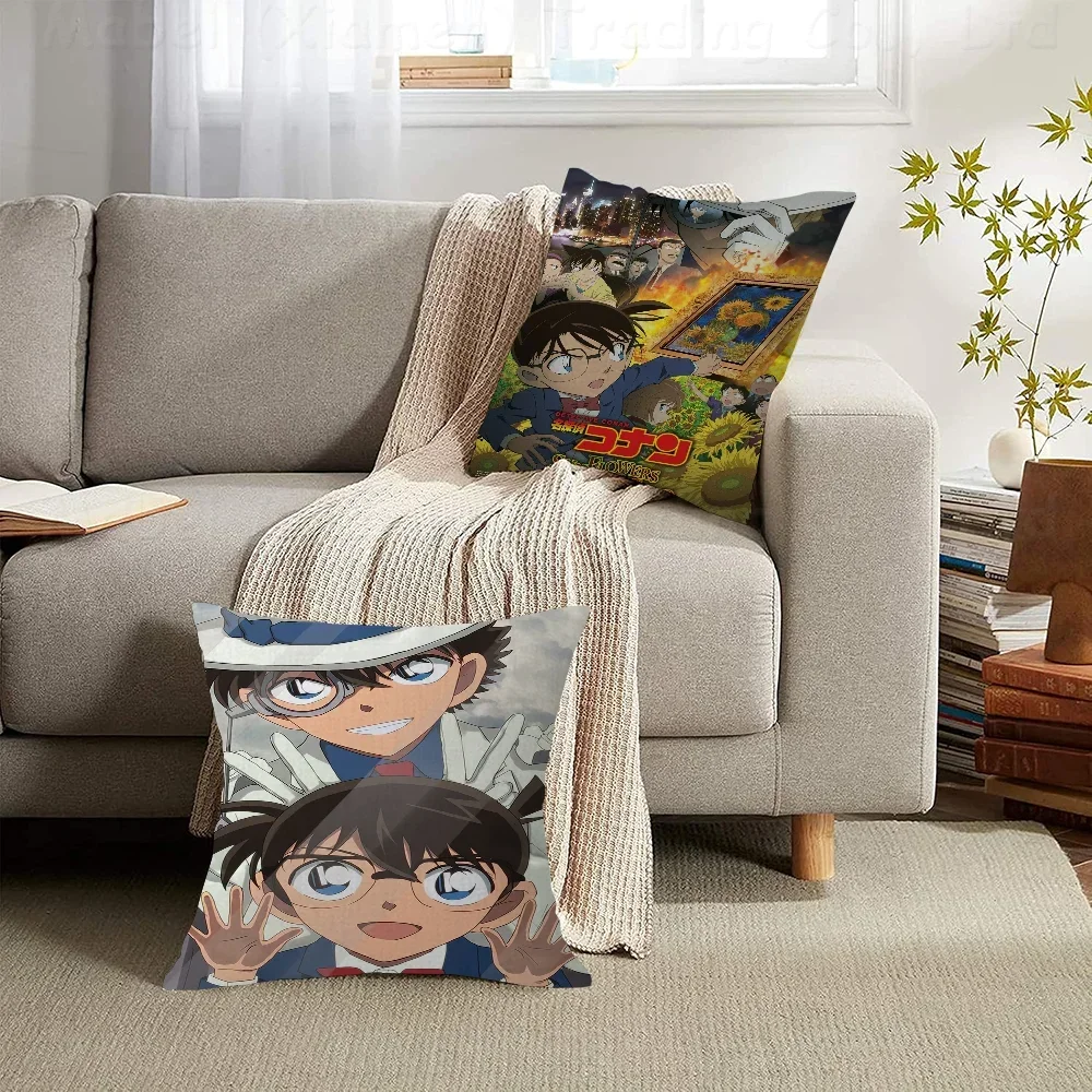 Detective Conan Japanese 45*45cm Cushion Cover Pillow Cover Decor Pillowcase Home Pillowcase for Couch Pillow