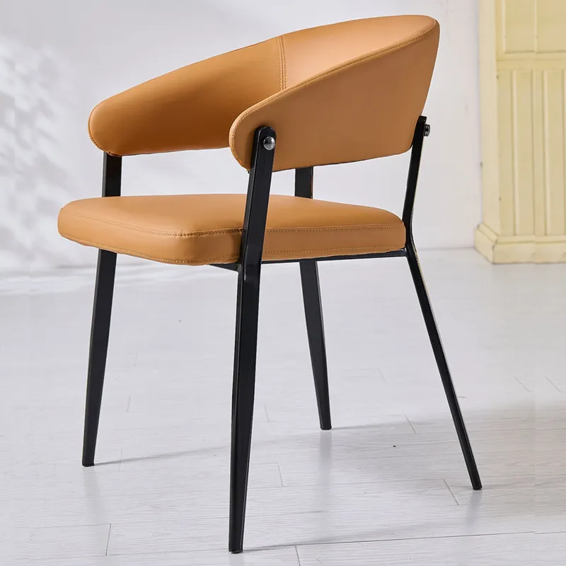 Dining chair Household backrest Italian minimalist cafe Hotel high-end rest high-end negotiation chair Dining table and chairs