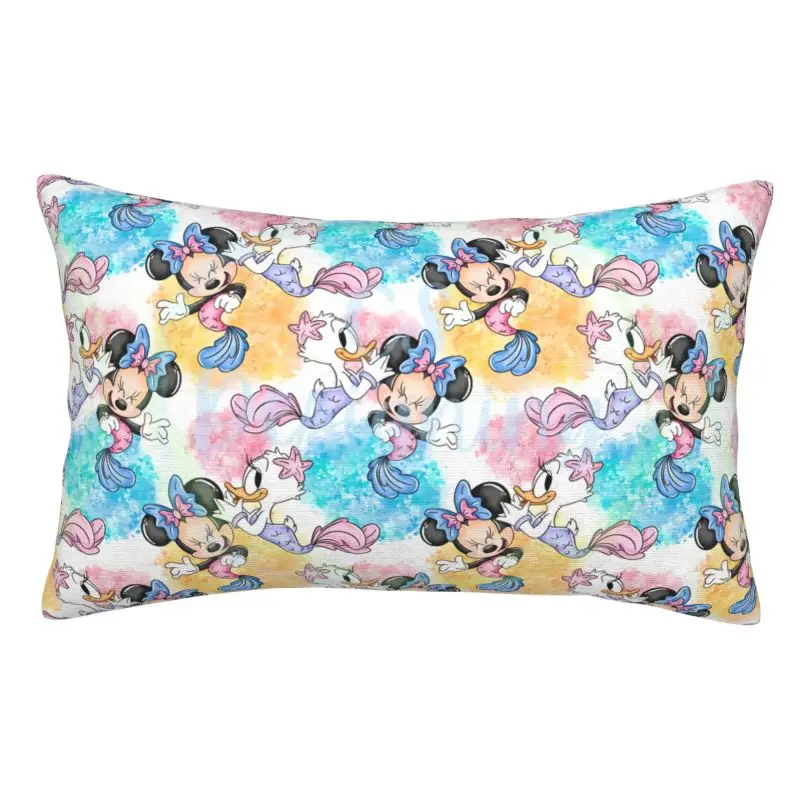 

Custom Mickey Mouse Art Cartoon Pillow Covers Home Decoration Salon Rectangle Pillowcase