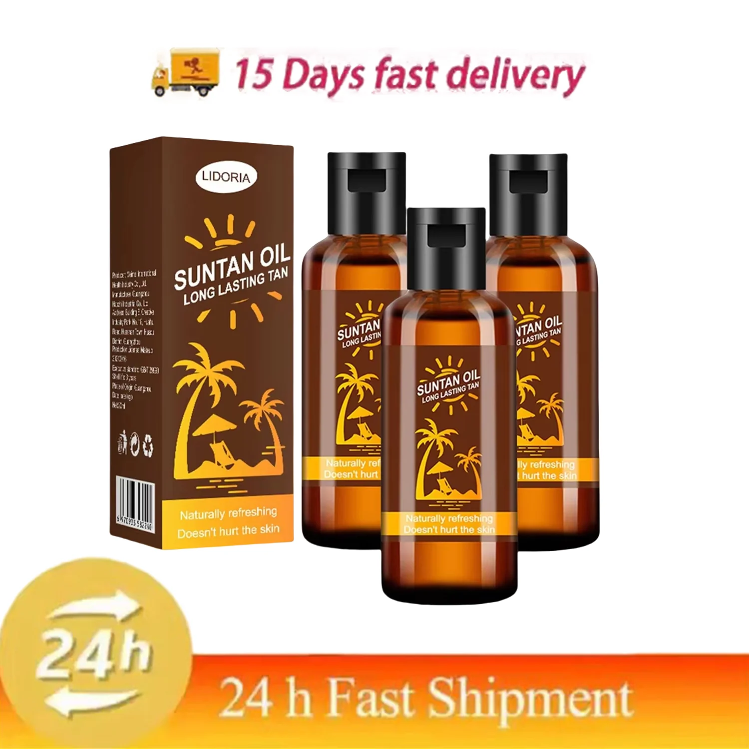 

3Pcs Sun-free Natural Tanning Drops Deep Nourishment Enhance Skin Melanin Liquid Bronzer Makeup Healthy Tan Improve Dry Rough