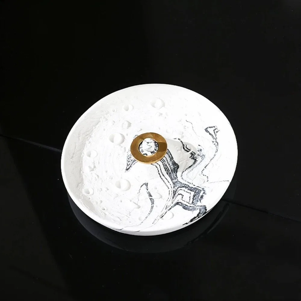 Handmade Mosquito Coil Holder Round/Triangle Sturdy Incense Burner Decorative Simple Mosquito Coil Tray Tea Ceremony
